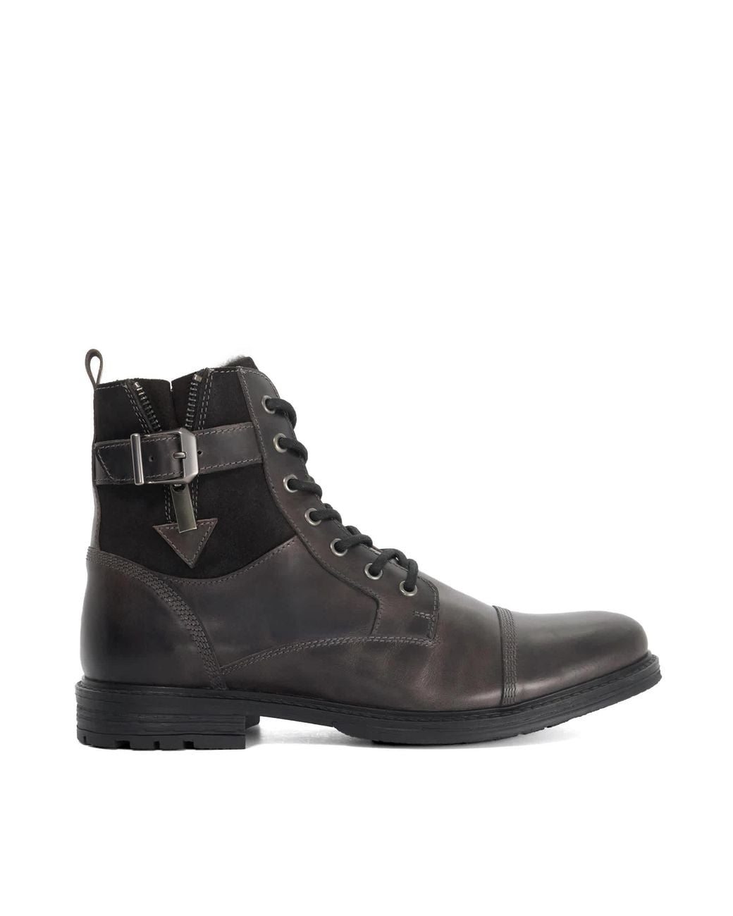Dune Black Call Casual Buckle Detail Ankle Boots for men