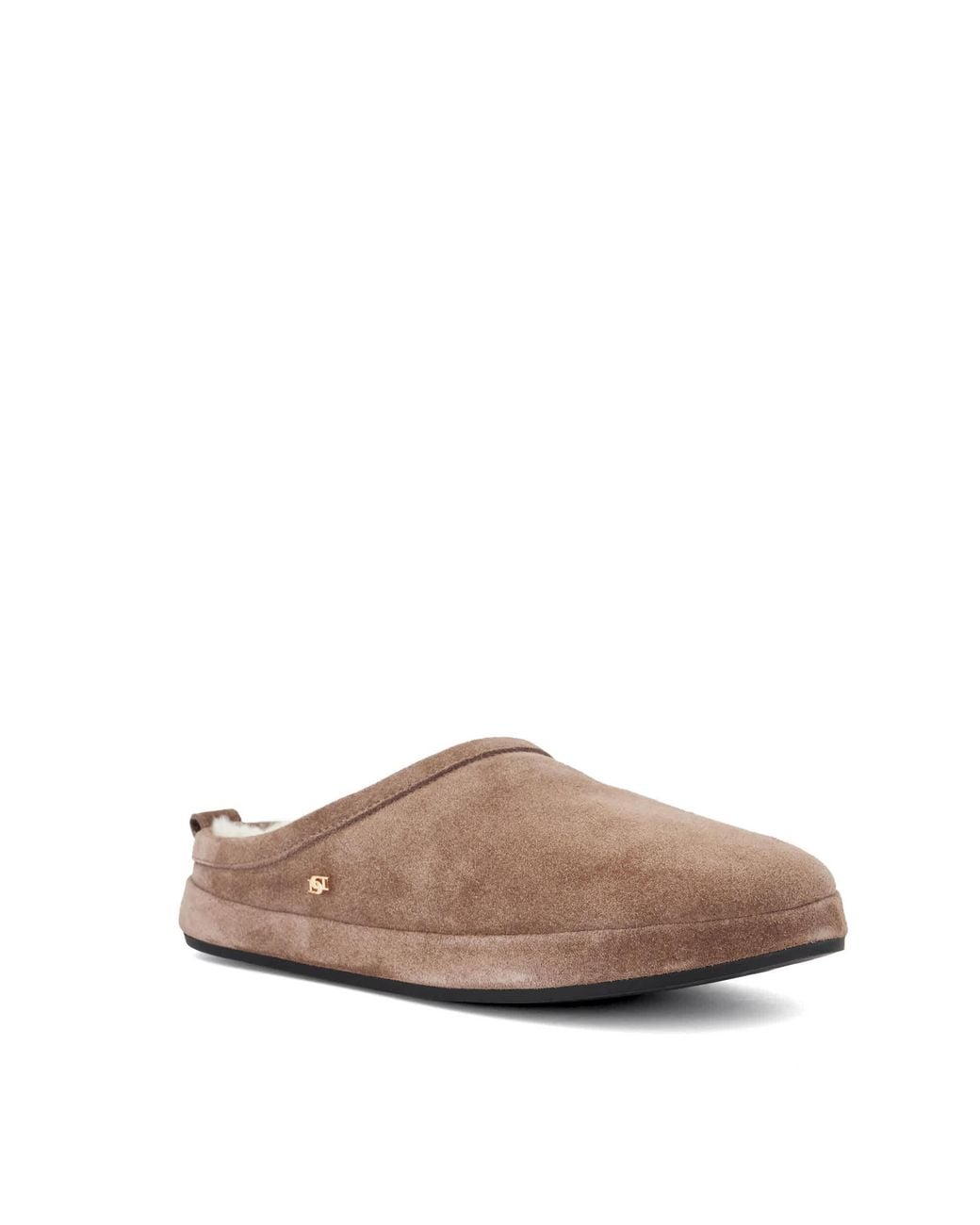 Dune Brown Warmth Faux Shearling-Lined Slippers