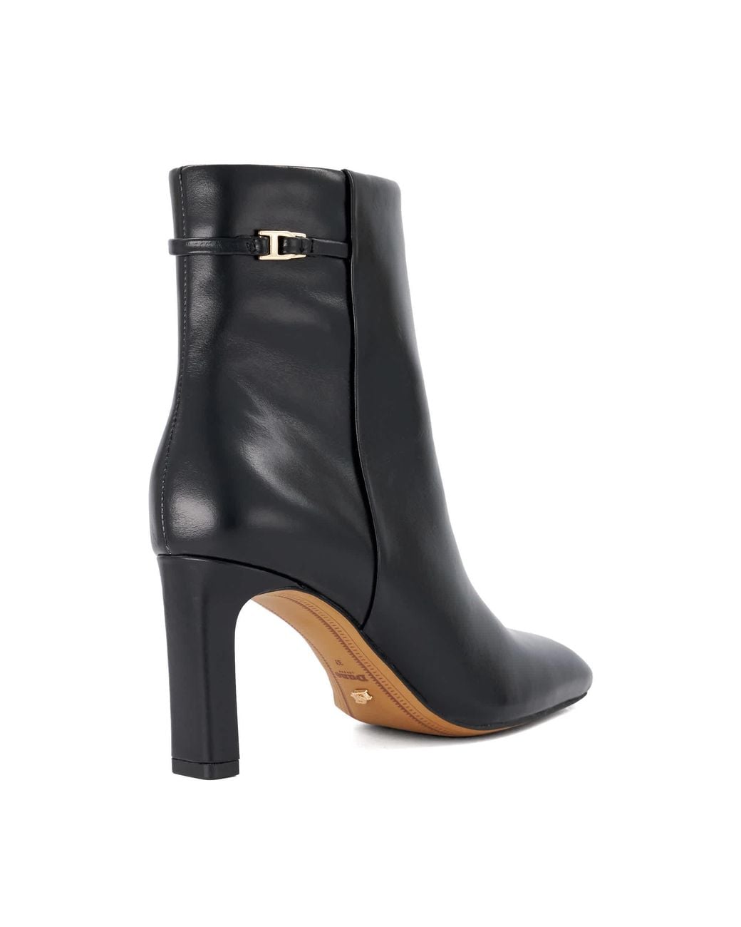 Dune Black Onora Heeled Ankle Boots