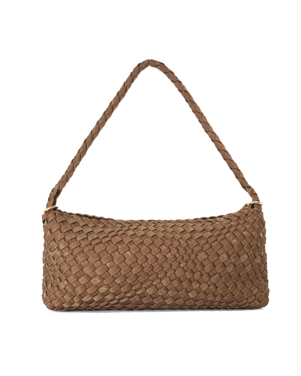 Dune Brown Deliberating Woven Shoulder Bag