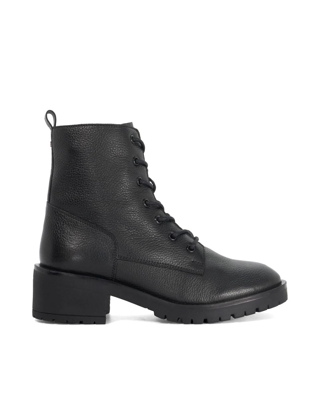 Dune Black Process Lace-Up Ankle Boots