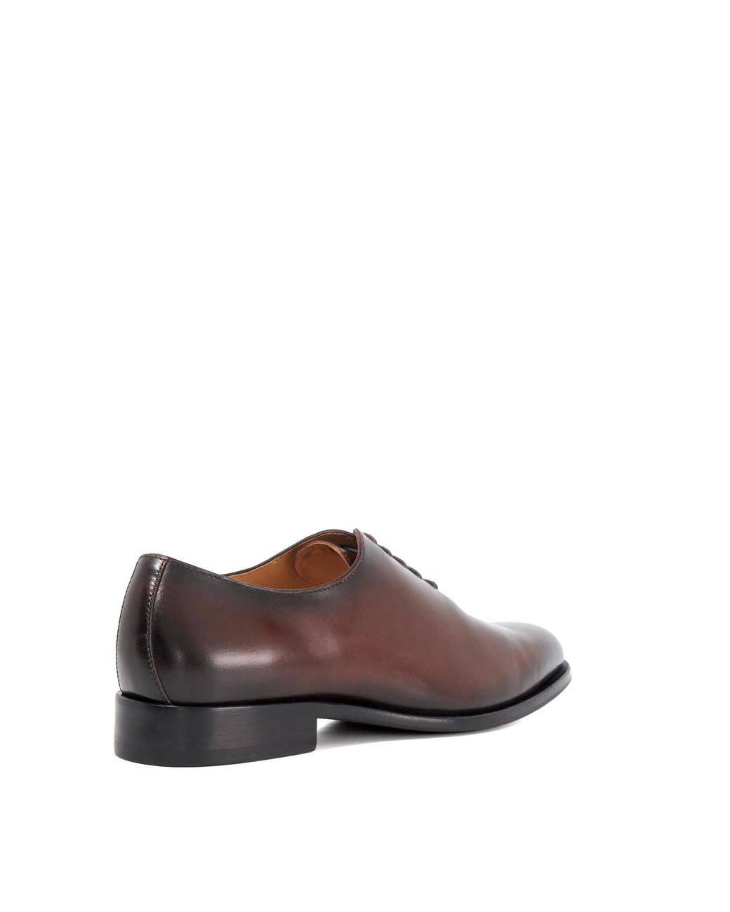 Dune Brown Sylvester Premium Wholecut Leather Sole Lace-Ups for men