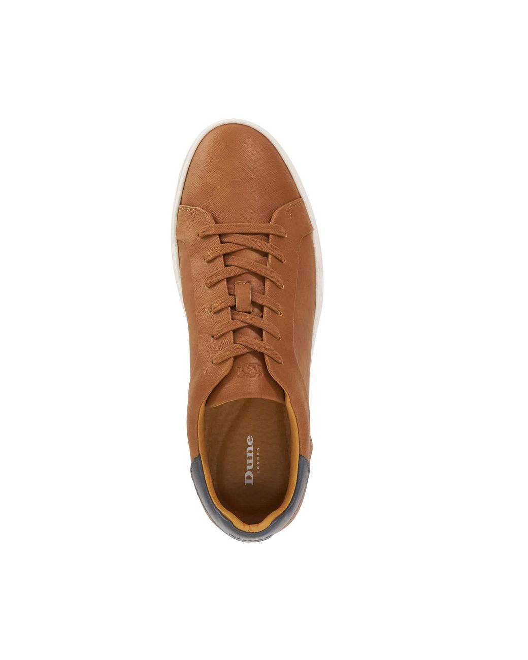 Dune Brown Traces Lace-Up Trainers for men