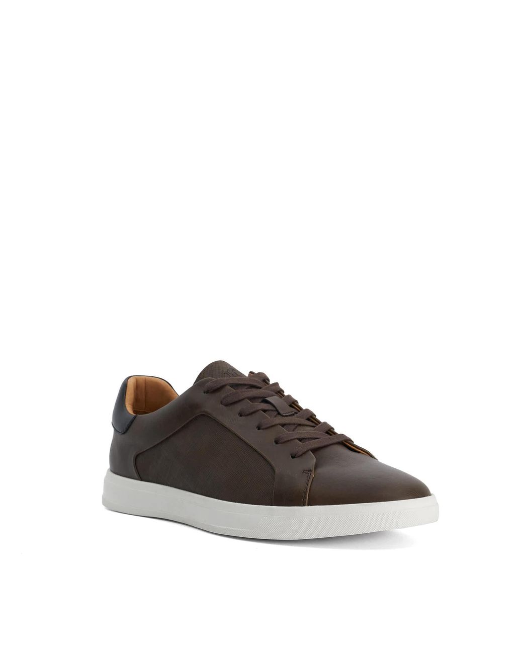 Dune Brown Traces Lace-Up Trainers for men