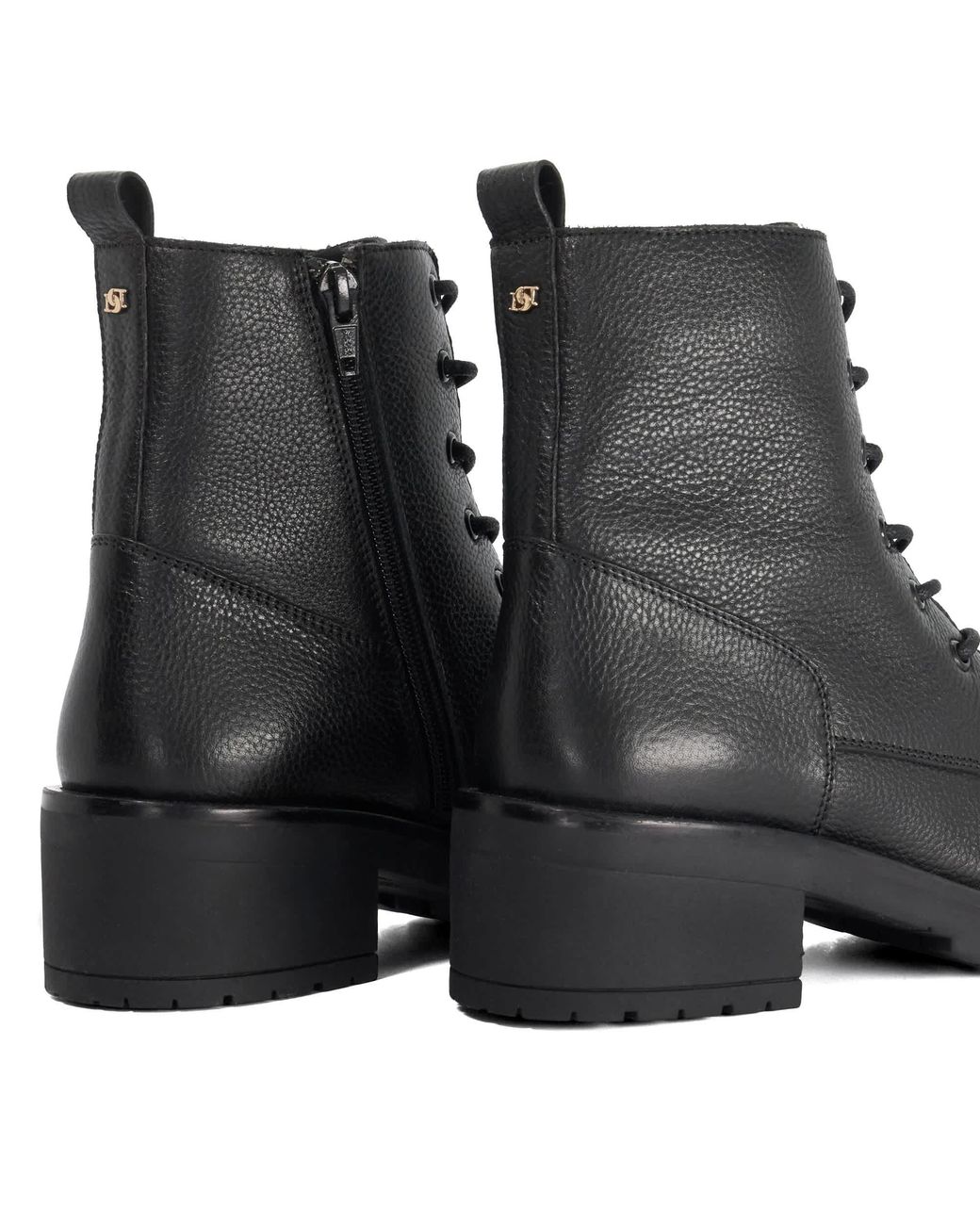 Dune Black Process Lace-Up Ankle Boots