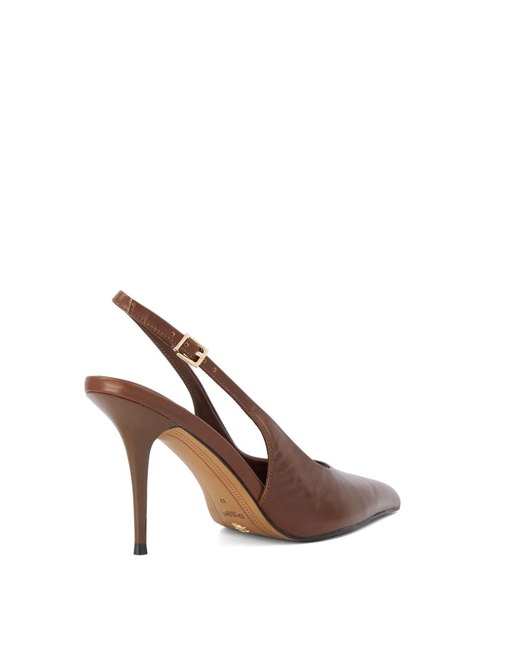 Dune Brown Cai Slingback Court Shoes