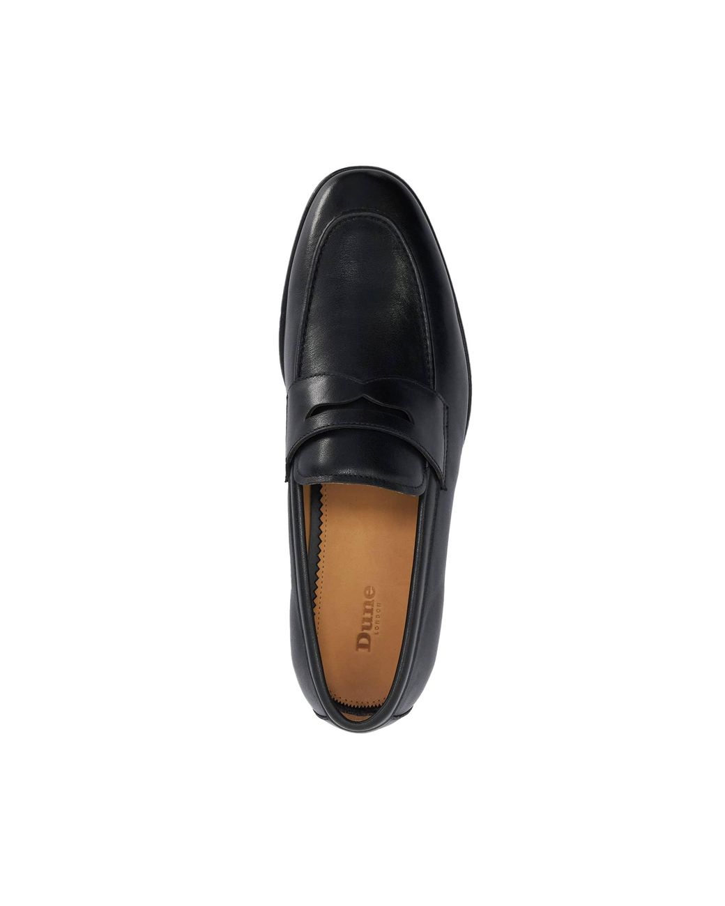 Dune Black Salford Slip-On Penny Loafers for men