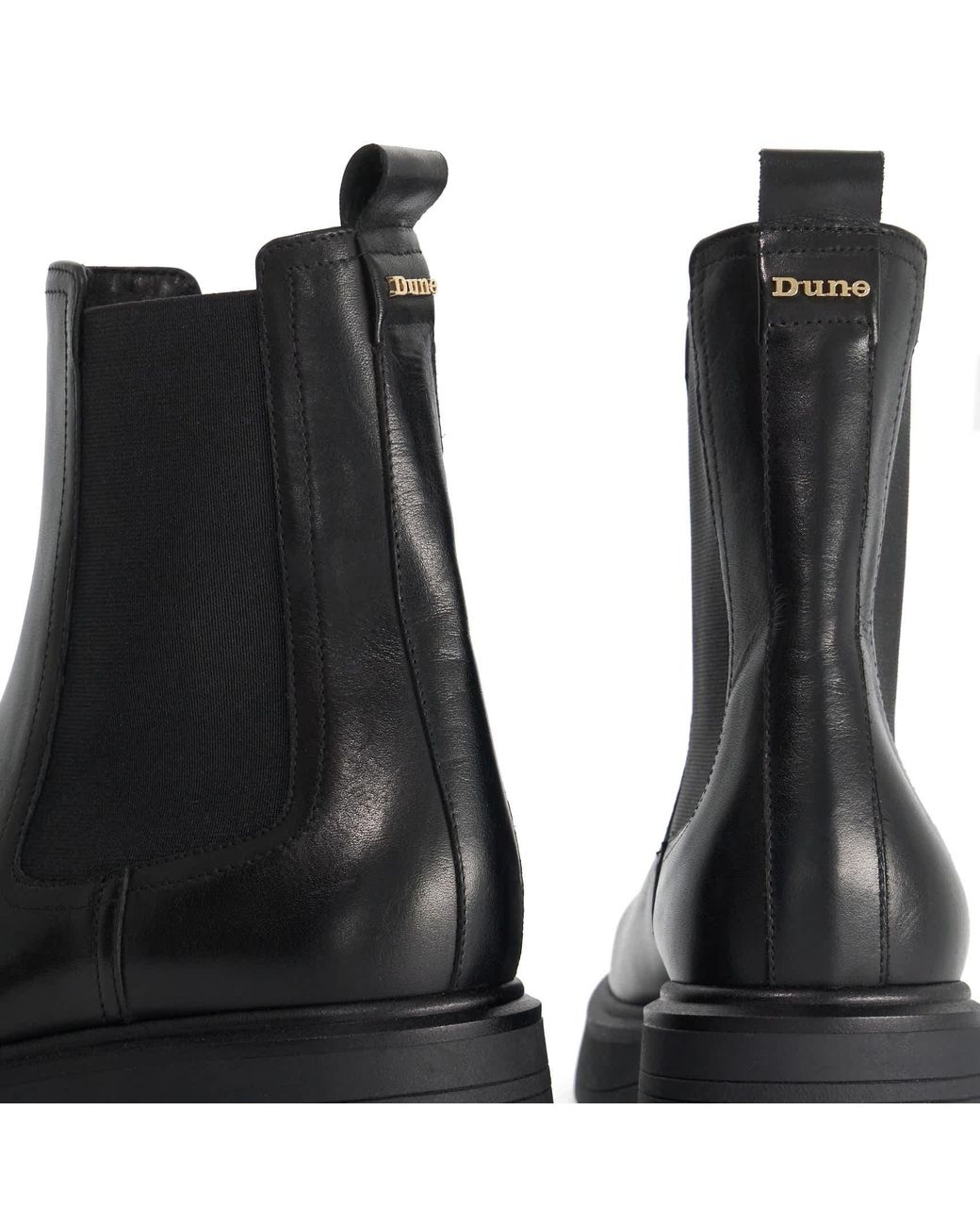 Dune Black Pixx Slip-On Ankle Boots