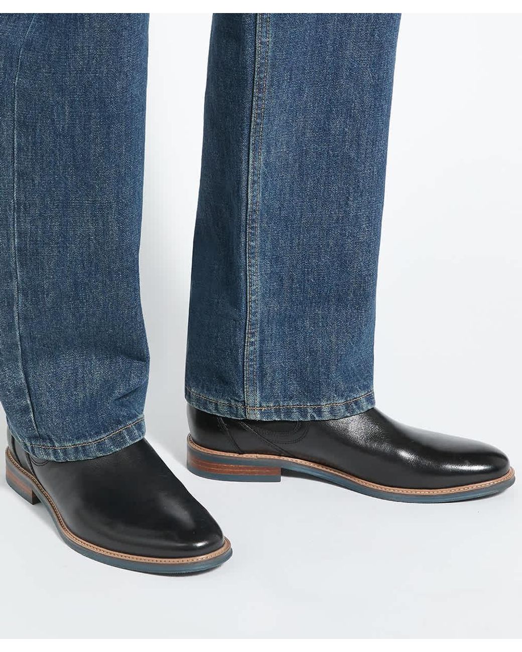 Dune Black Mckinley Formal Leather Chelsea Boots for men