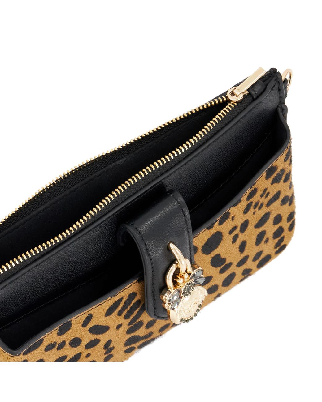 Dune Metallic Kerrie Slim Purse With Removable Card Holder