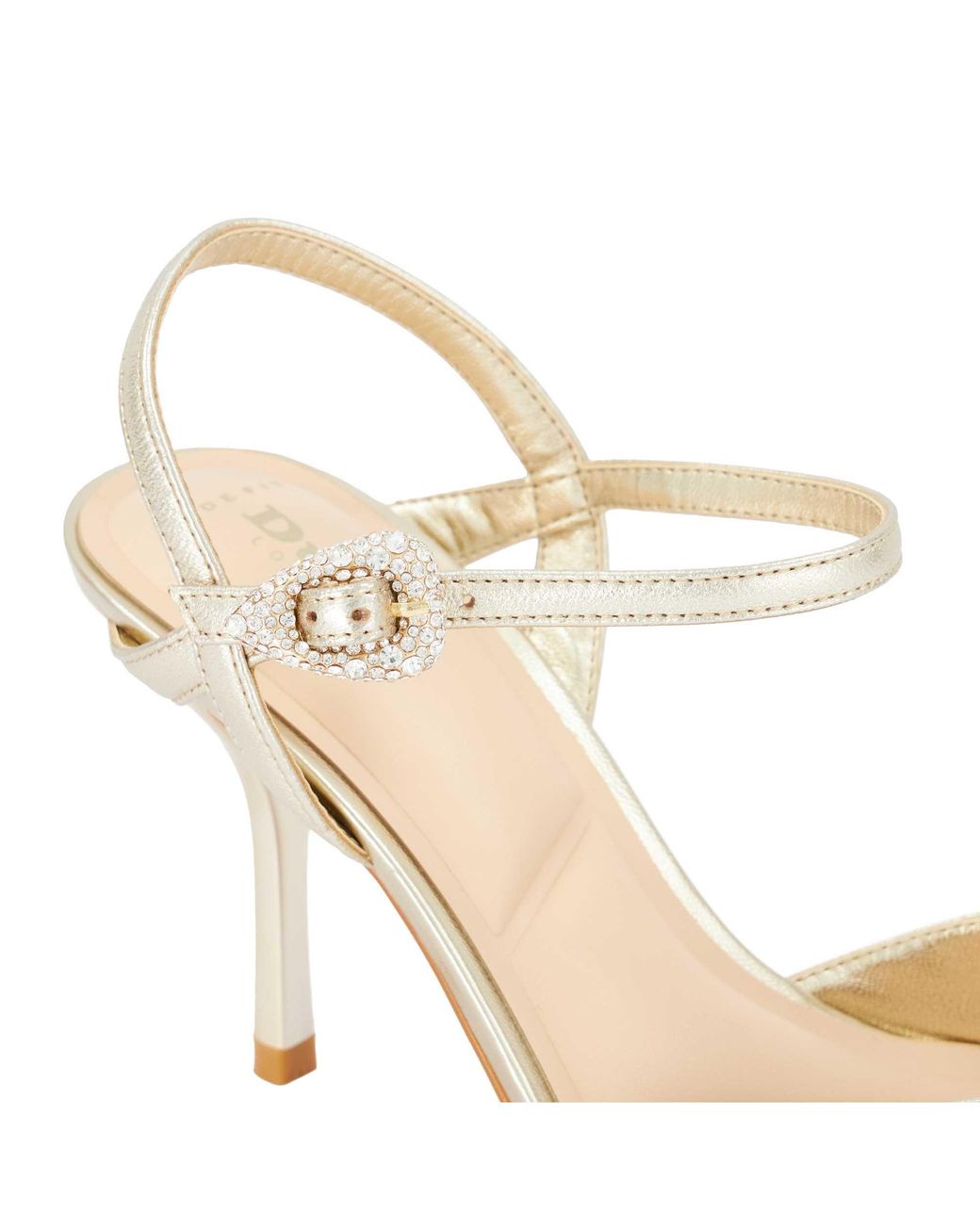 Dune White Compelling Y-Strap Court Shoes