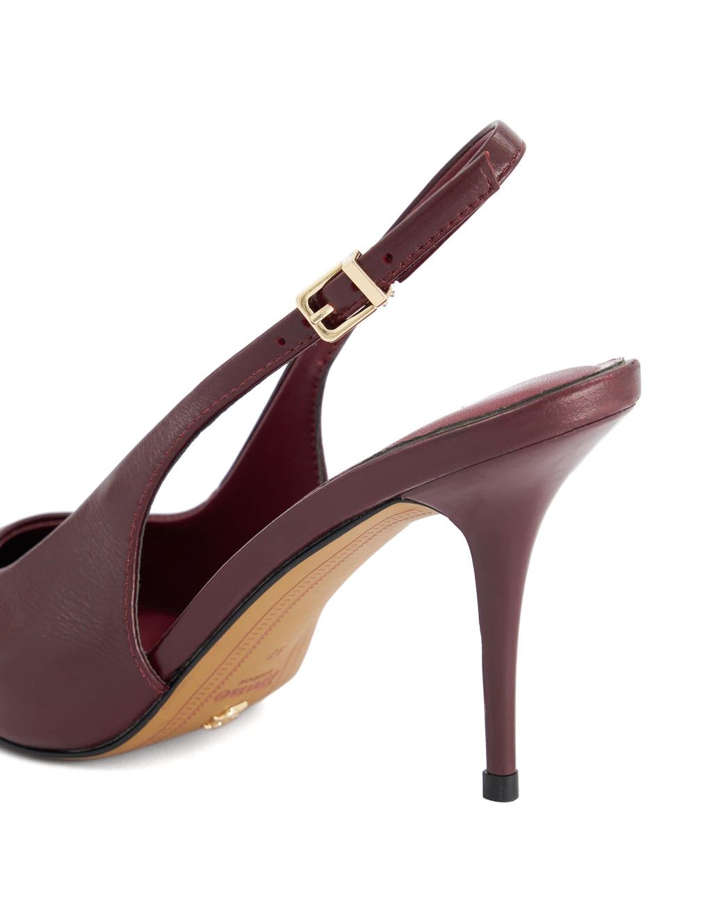 Dune Purple Cai Slingback Court Shoes