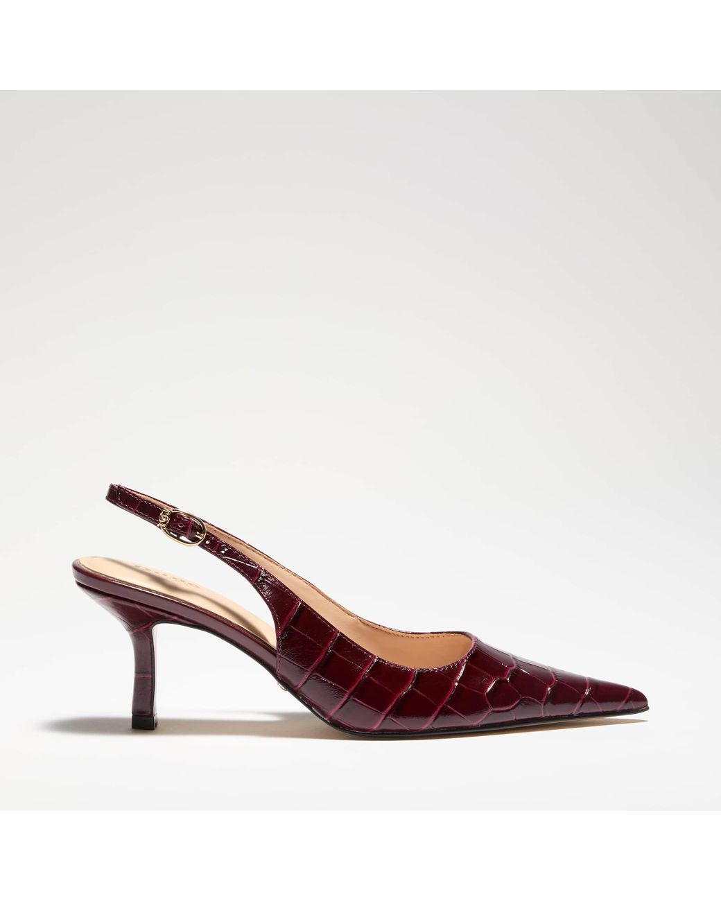 Dune Pink Celise Pointed-Toe Slingback Court Shoes