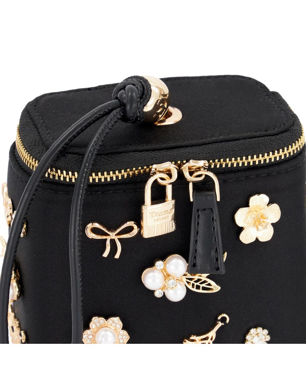 Dune Black Surround Mini Vanity Bag