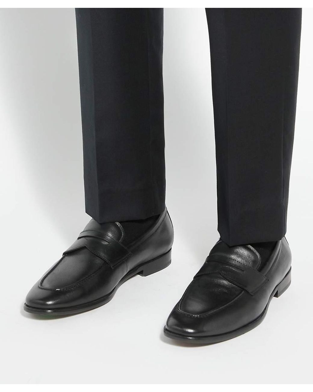 Dune Black Salford Slip-On Penny Loafers for men