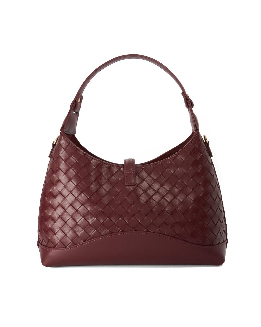 Dune Purple Dorset Woven Turn Lock Shoulder Bag