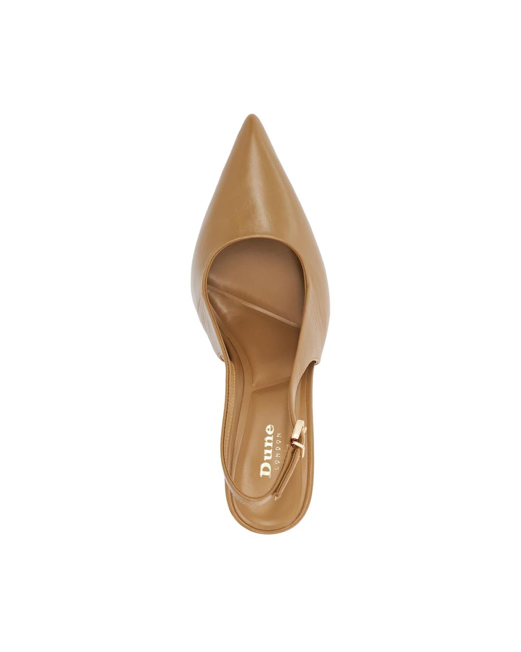 Dune Metallic Cai Slingback Court Shoes