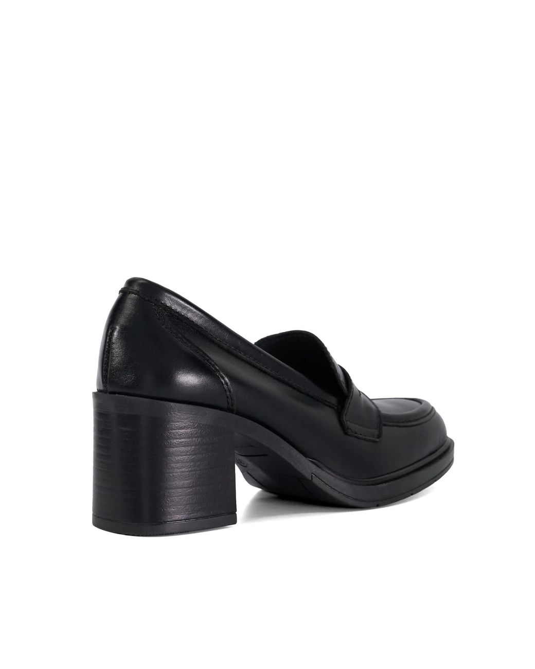 Dune Black Gratefully Leather Penny Loafer