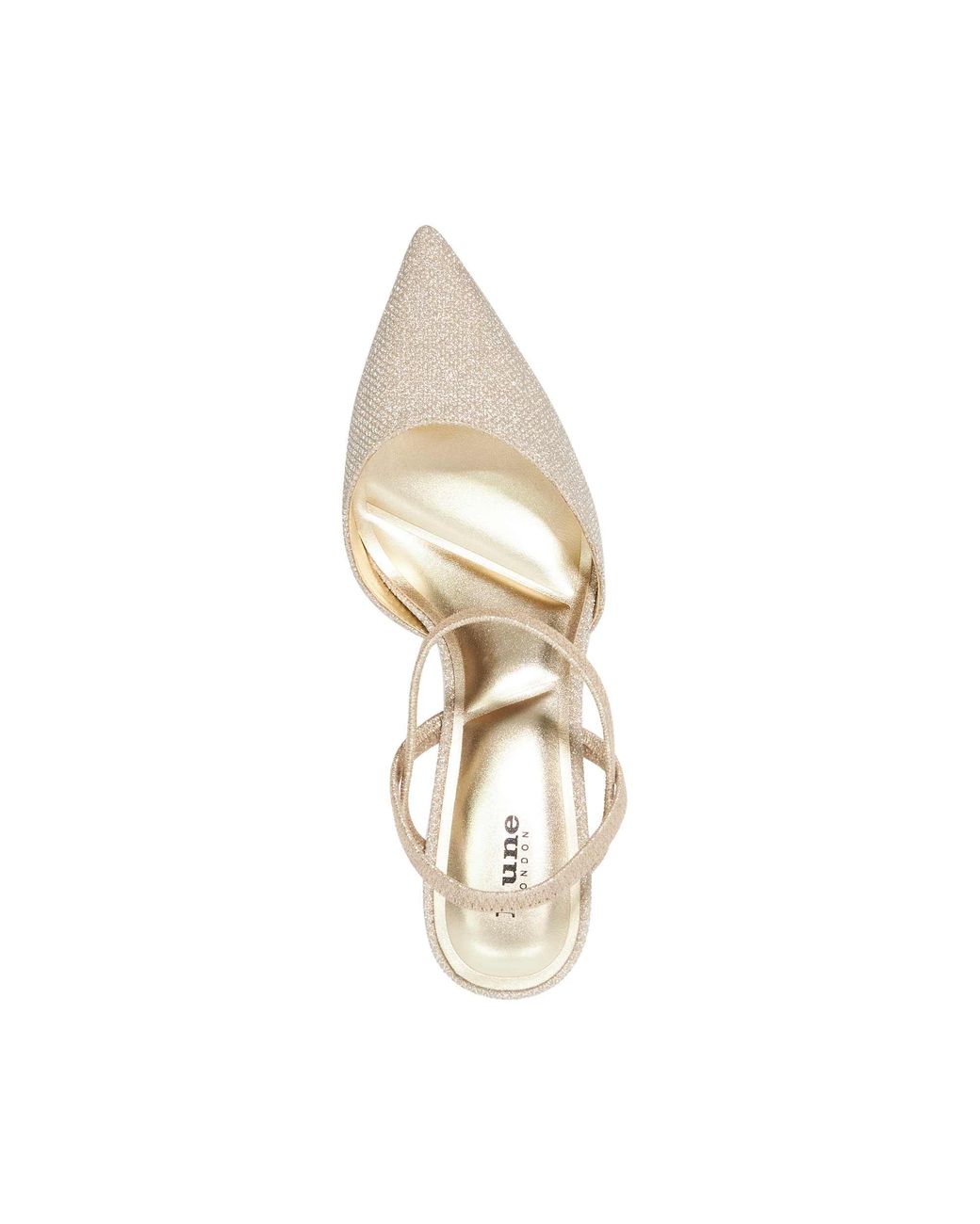 Dune White Classical Stiletto Heeled Courts