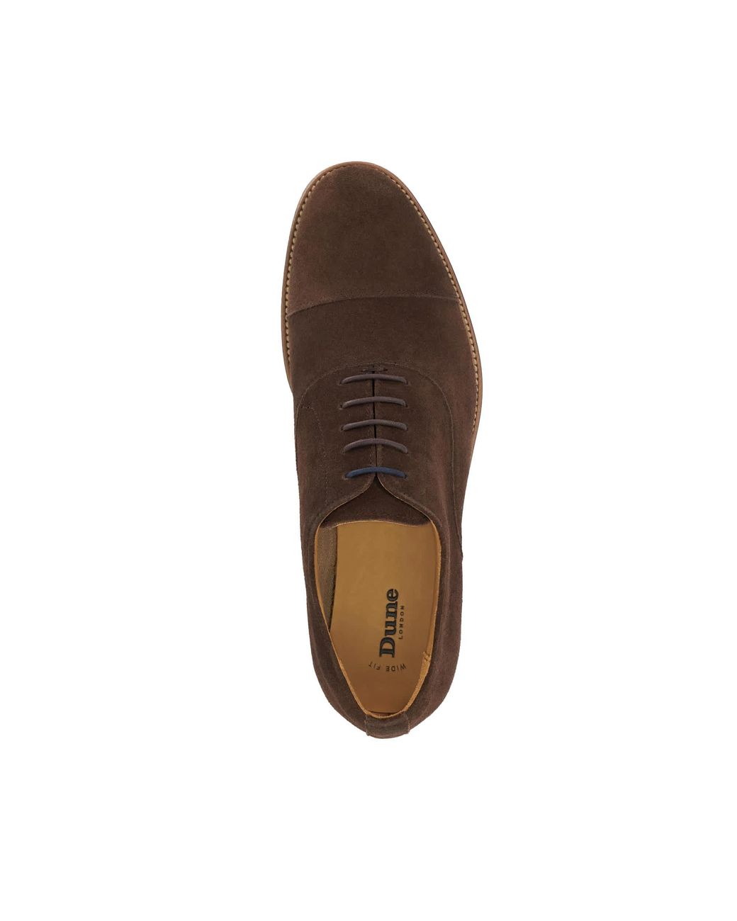 Dune Brown Stanlakes Lace-Up Oxford Shoes for men