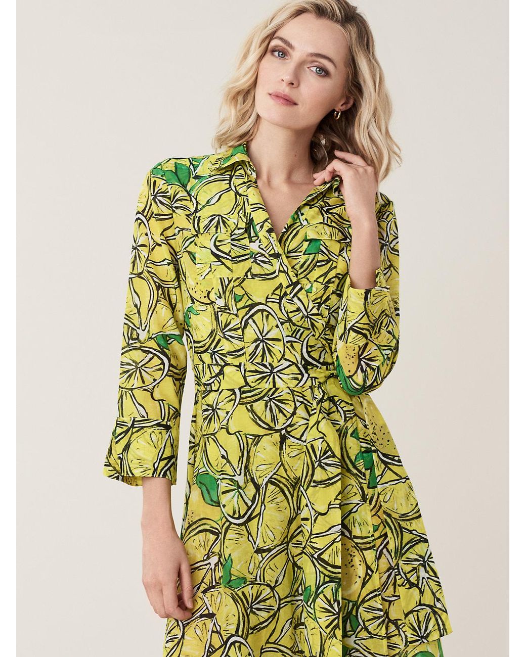 Dvf lemon hot sale dress