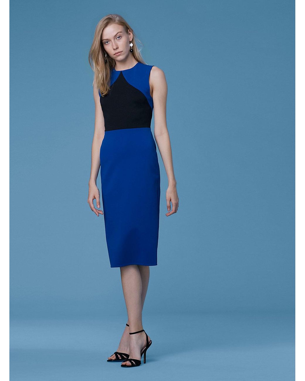 Dvf hotsell colorblock dress