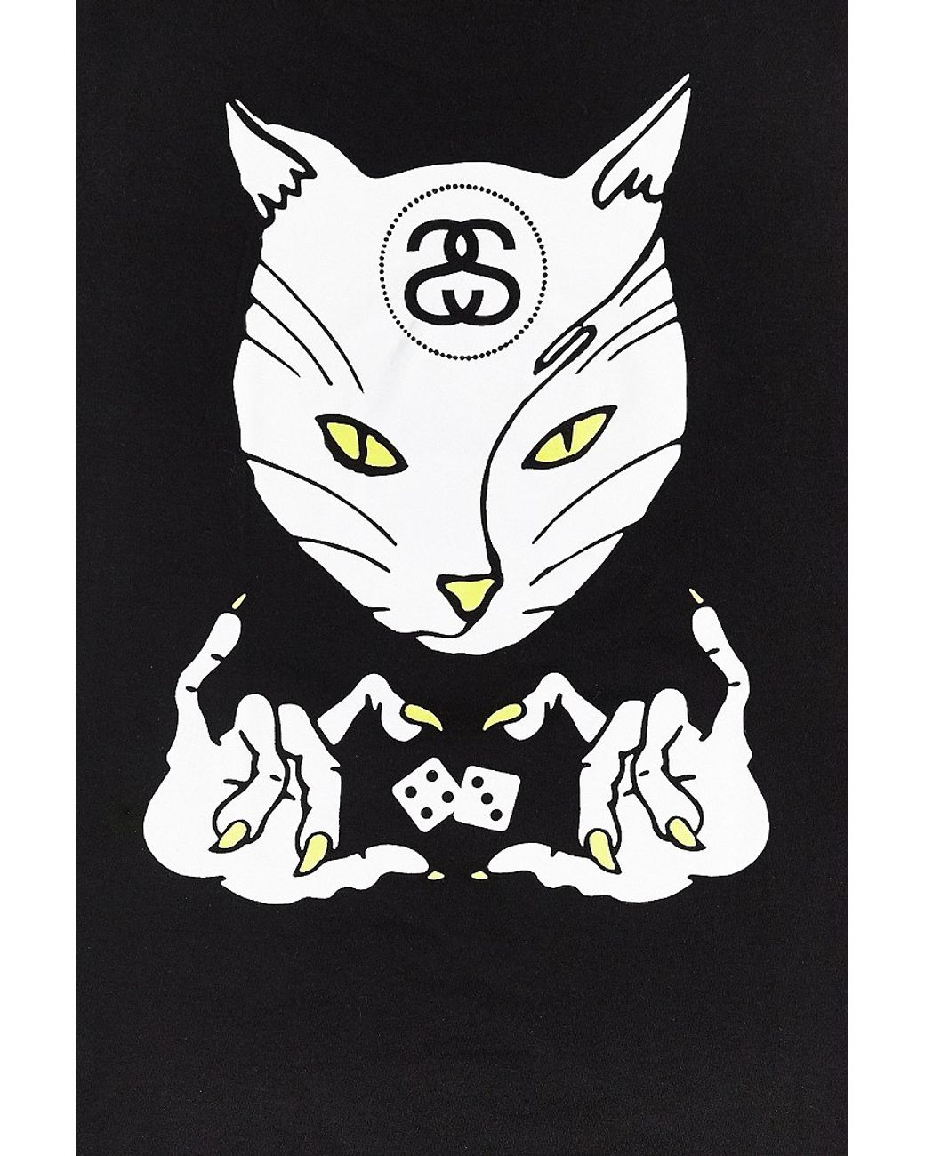 Stussy Cat Eyes Tee in Black for Men | Lyst