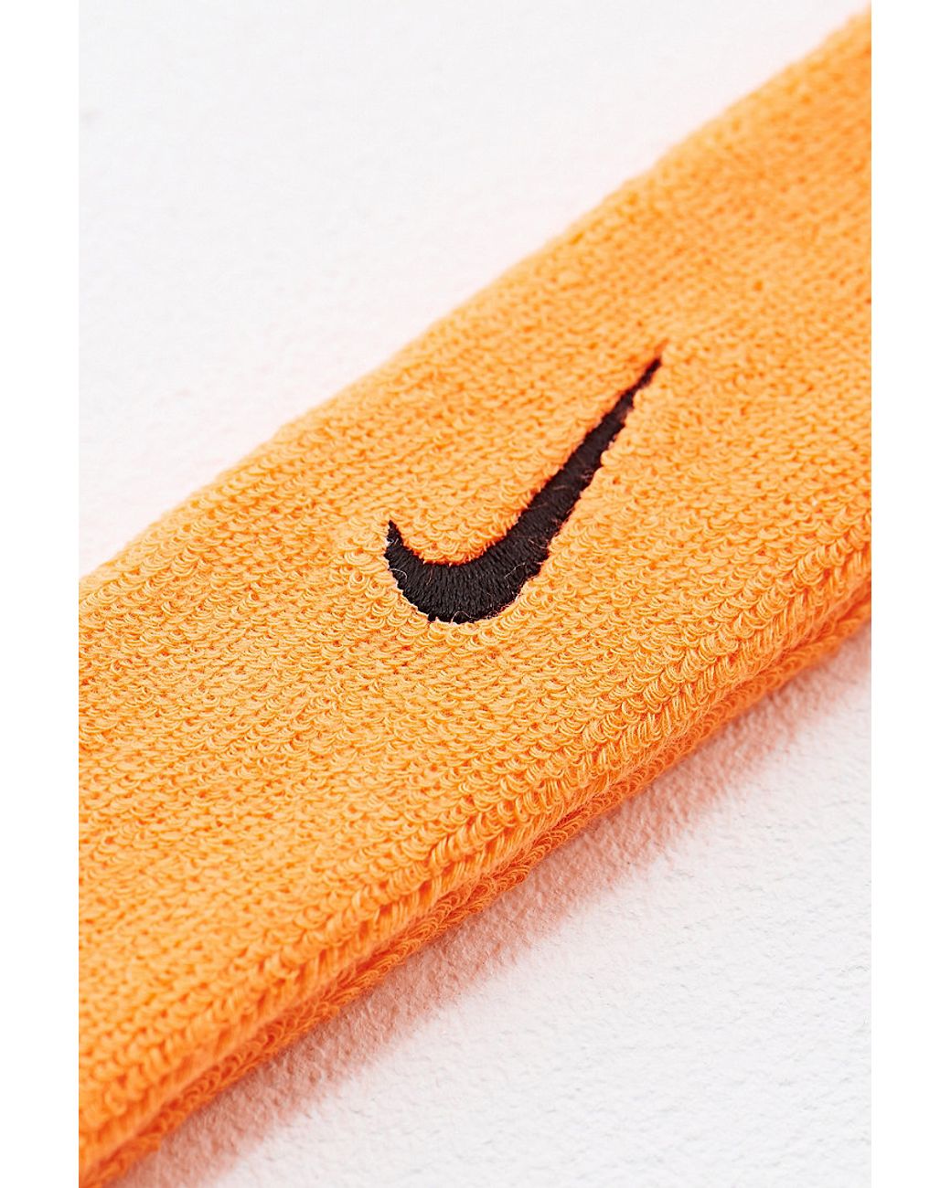 Nike Swoosh Headband in Orange | Lyst UK