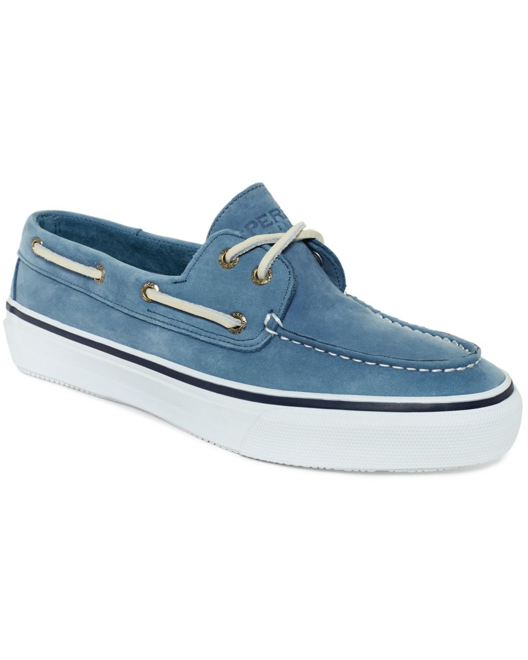 light blue sperrys men's