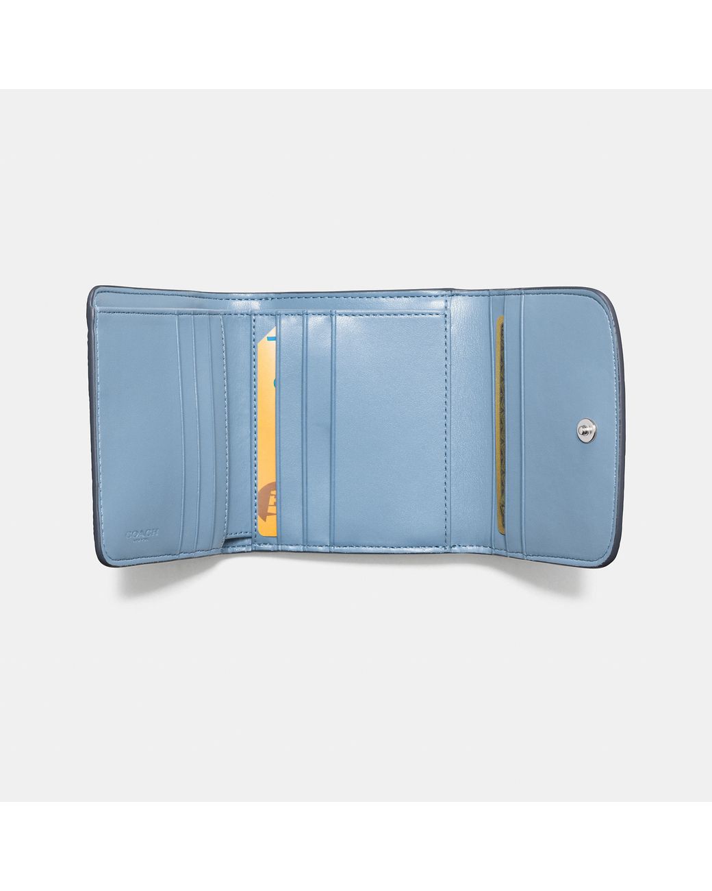 Coach snap mini wallet sale