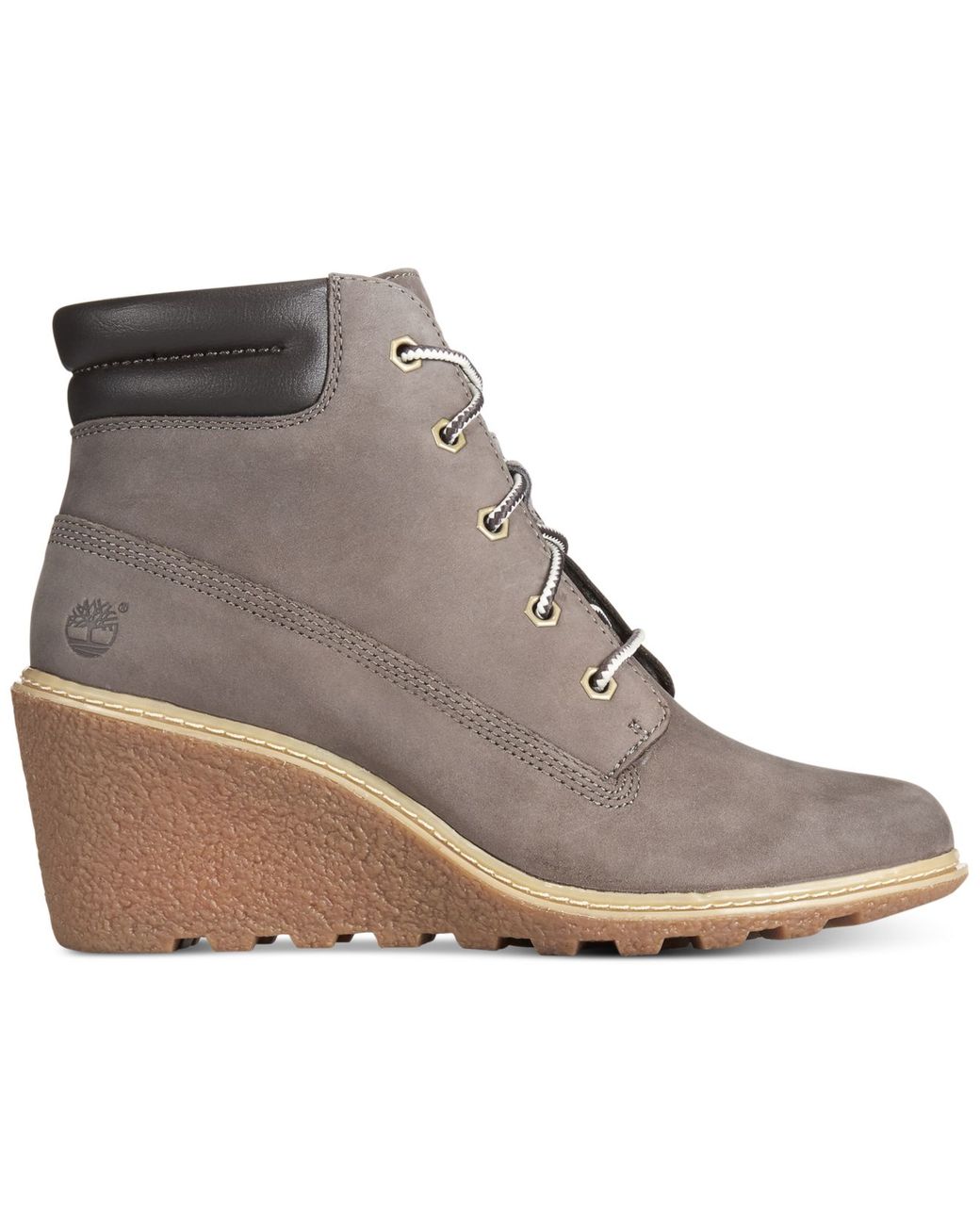 Timberland Women's Earthkeepers Amston Wedge Booties in Gray | Lyst