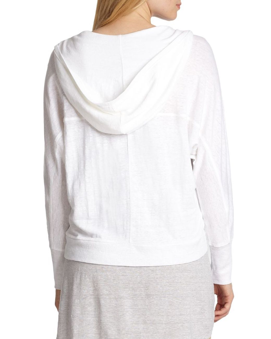 Eileen fisher top hooded cardigan