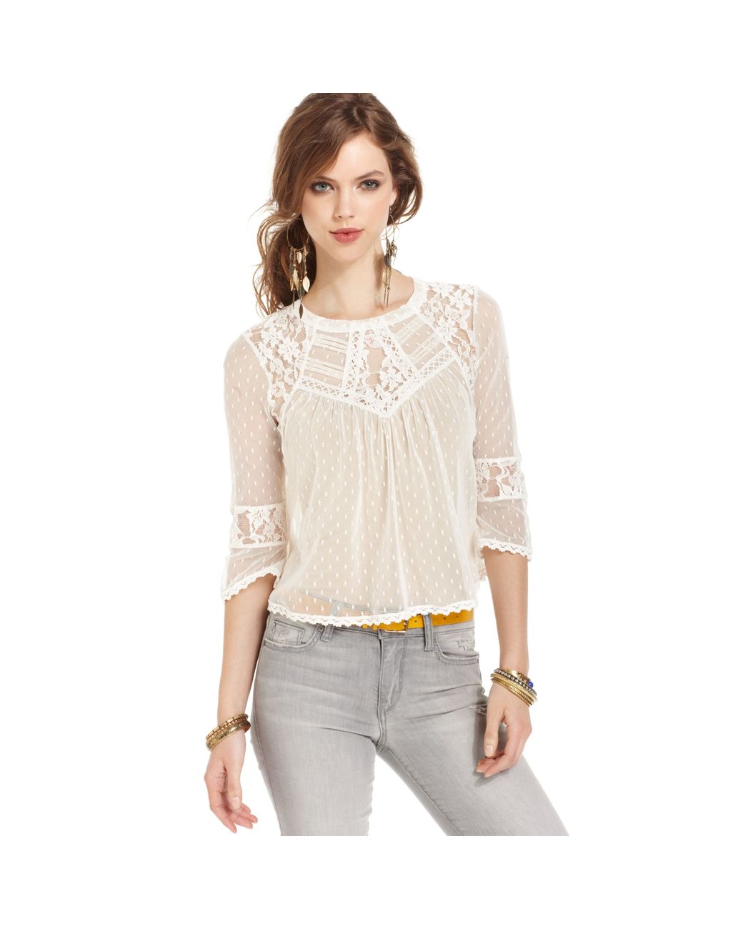 Free people outlet lace top