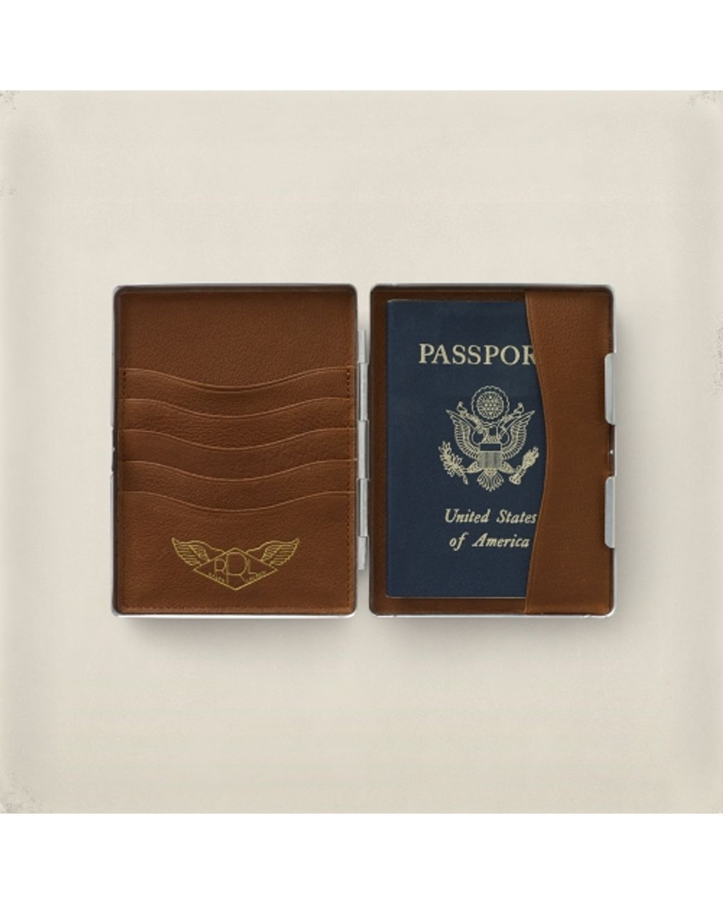 RRL Metal Passport Case in Metallic for Men | Lyst