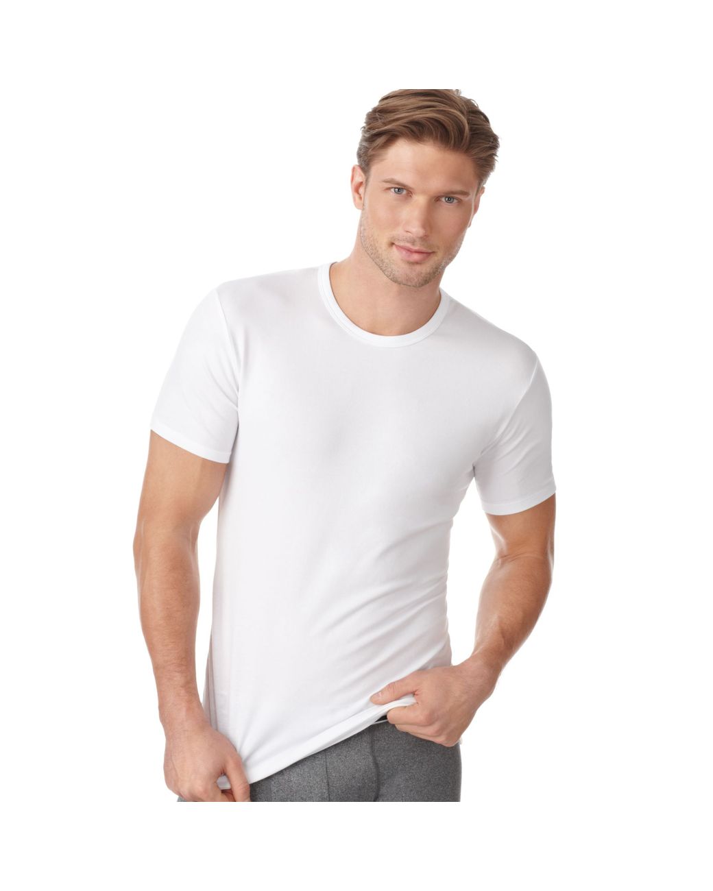 Calvin Klein Stretch T Shirt 2 Pack in White for Men | Lyst