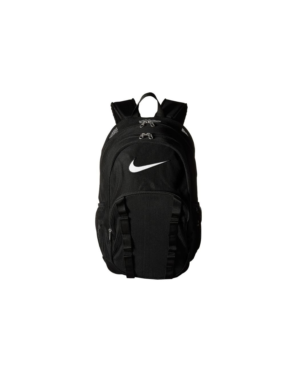 Nike brasilia mesh backpack black hotsell