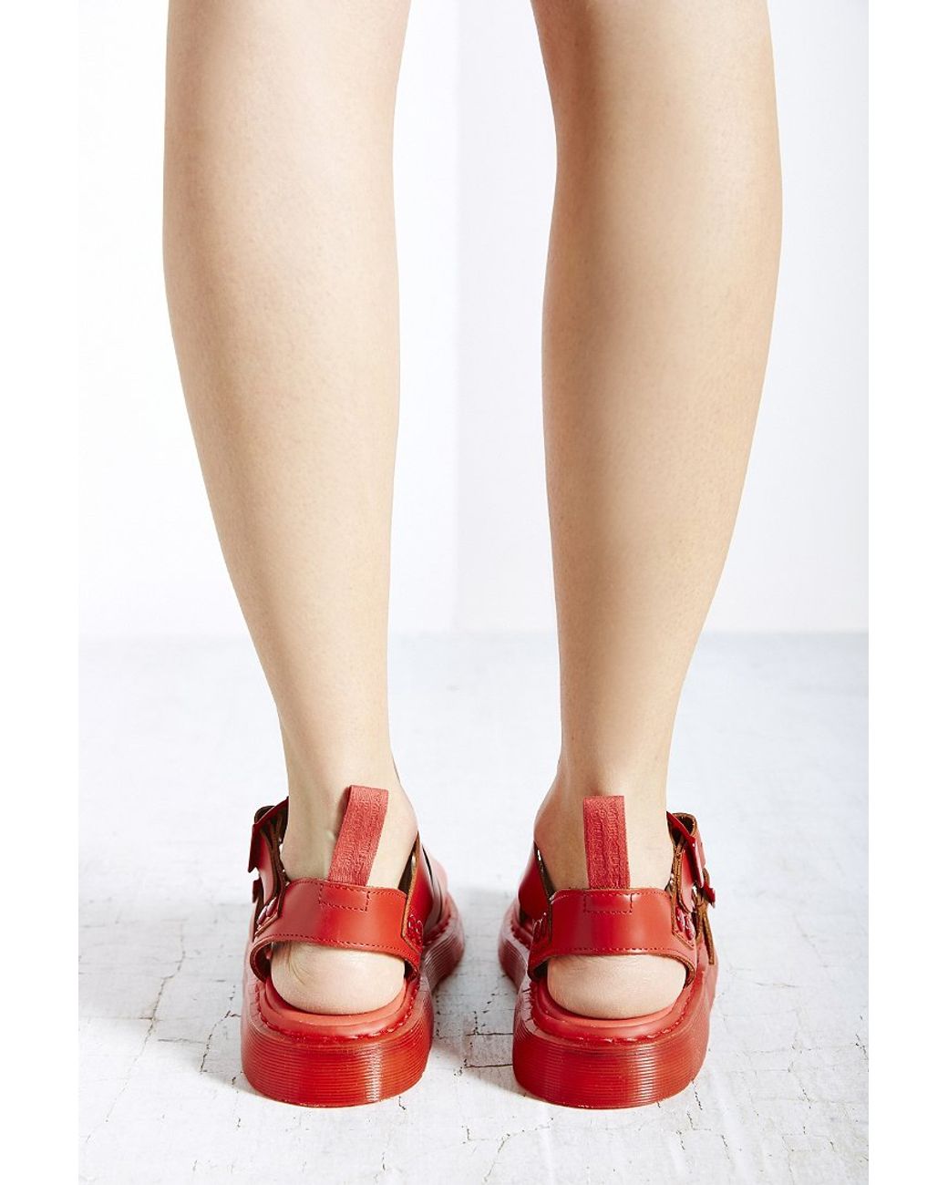 Dr. Martens Gryphon Strap Sandal in Red | Lyst Dr. Martens Gryphon Strap Sandal in Red | Lyst