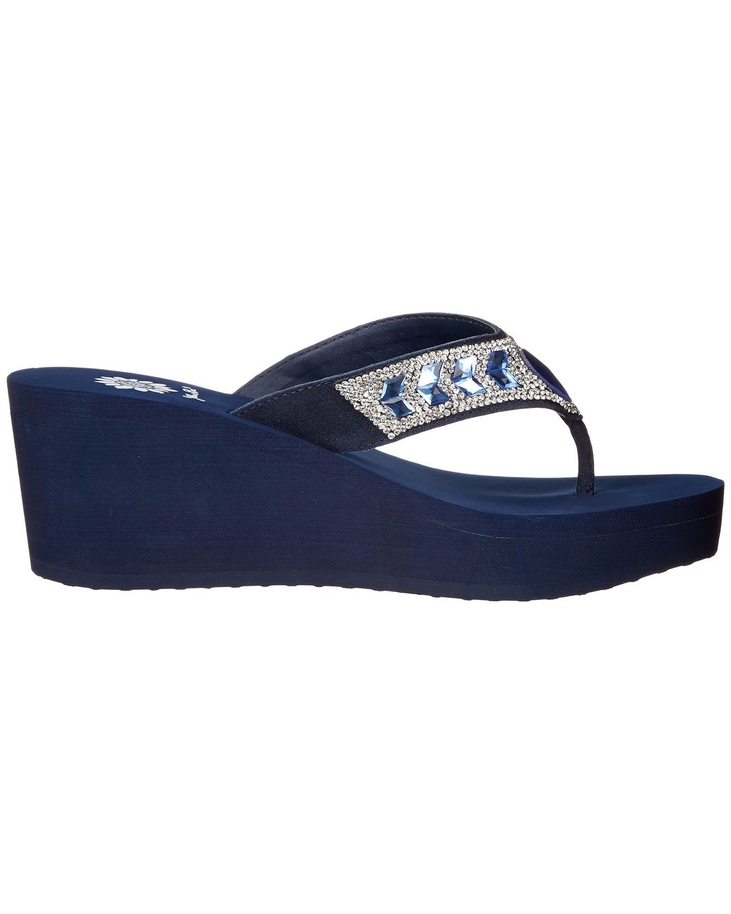 yellow box belmac wedge flip flop