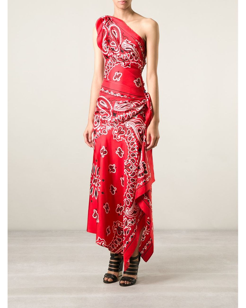Red bandana dress deals