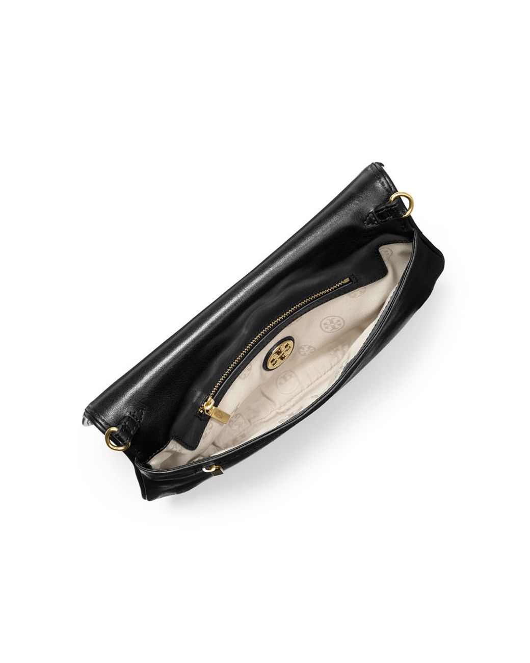 Tory Burch Logo Clutch in Black Lyst