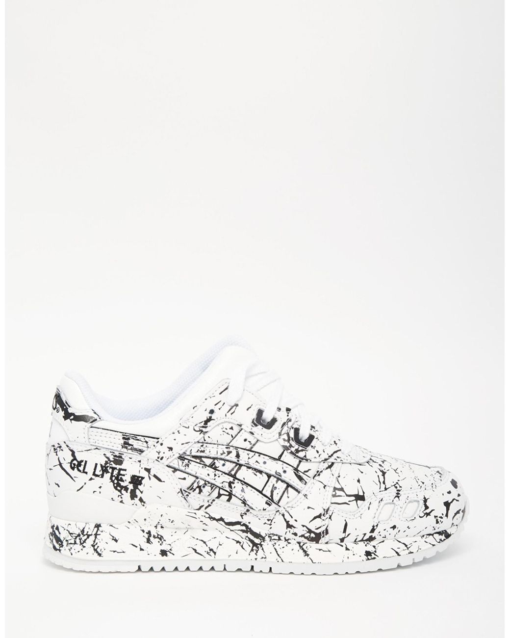 Asics paint splatter running shoes cheap