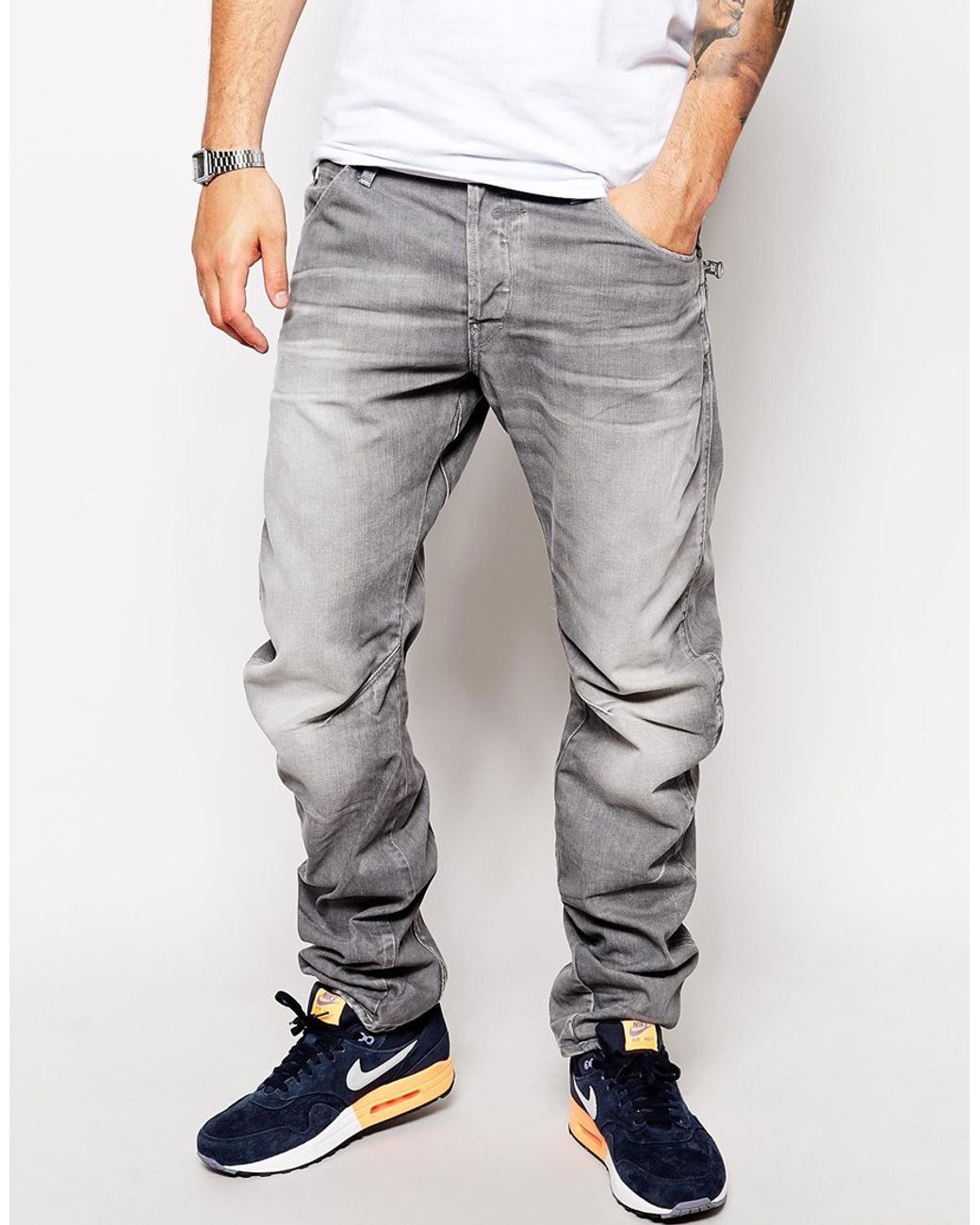 G-Star G Star New Riley 3d Loose Tapered Light Aged for Men | Lyst