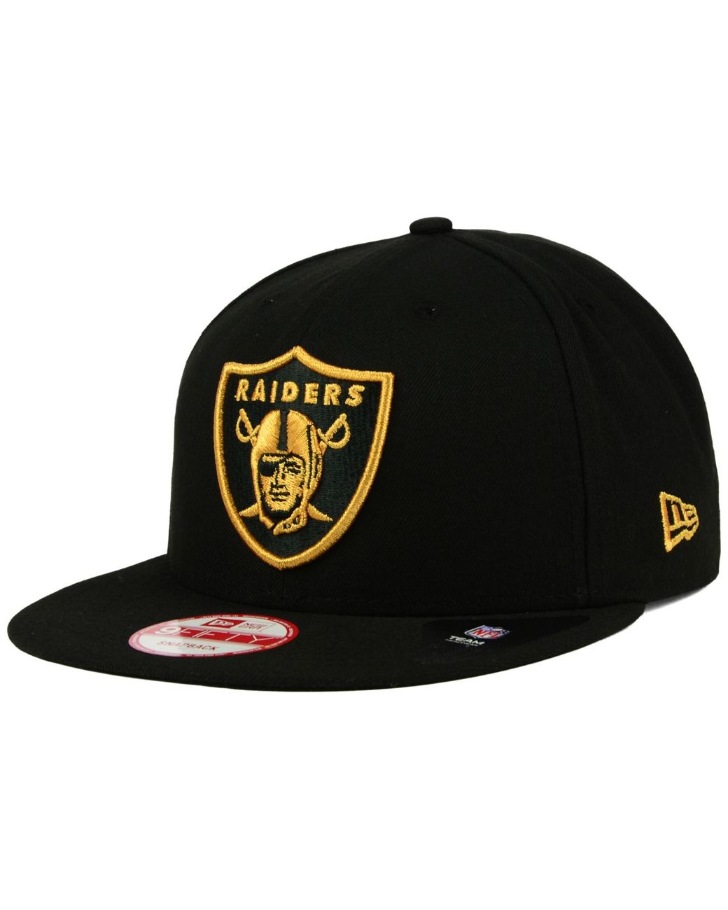 KTZ Oakland Raiders Black Metallic Gold 