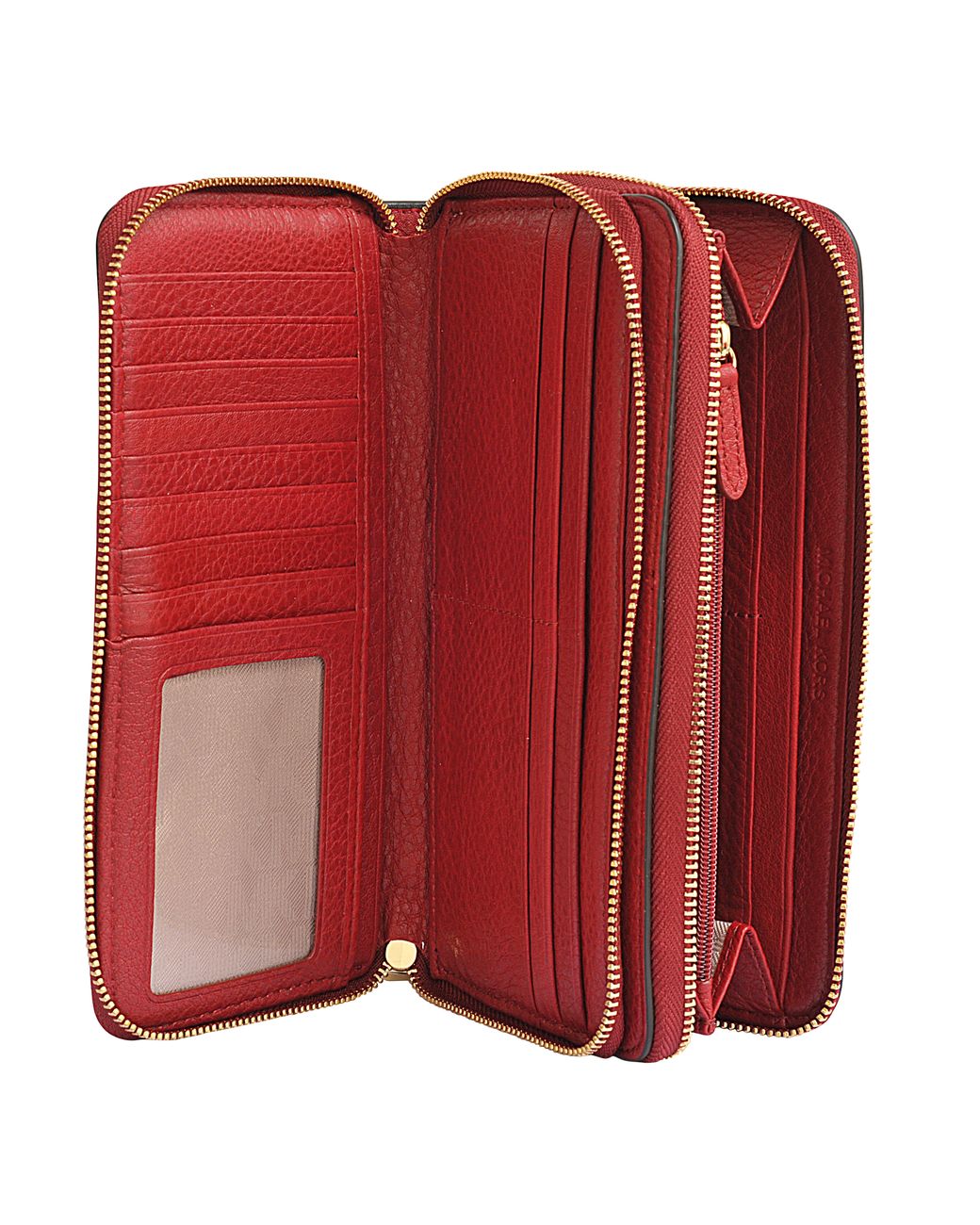 michael kors adele double zip wallet