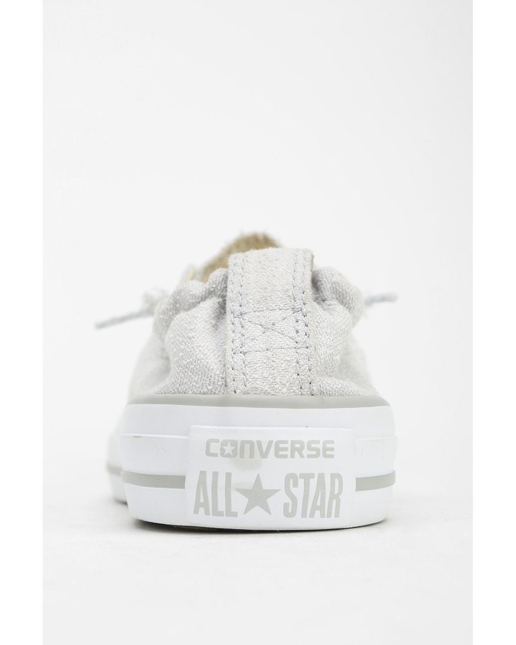 Converse Shoreline Linen Womens Lowtop Sneaker in Light Grey (Gray) | Lyst