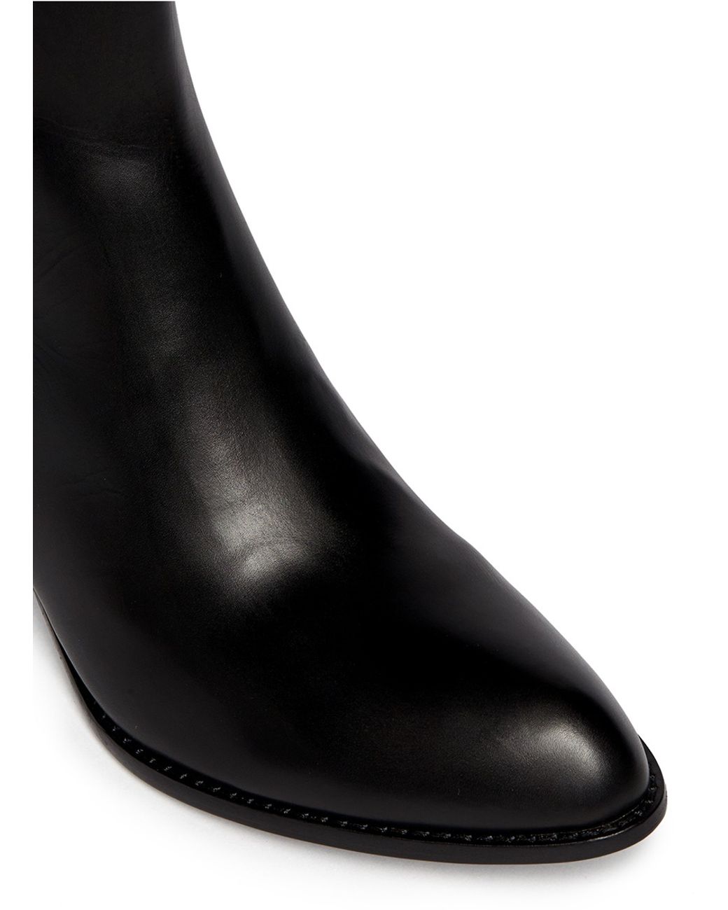 Alexander Wang 'anouck' Cutout Heel Leather Chelsea Boots in Black | Lyst