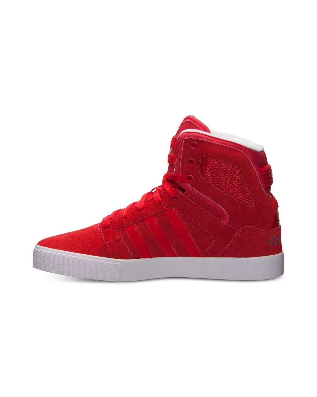 adidas Men's Bbneo Hi-top Casual Sneakers From Finish Line in Red for ...