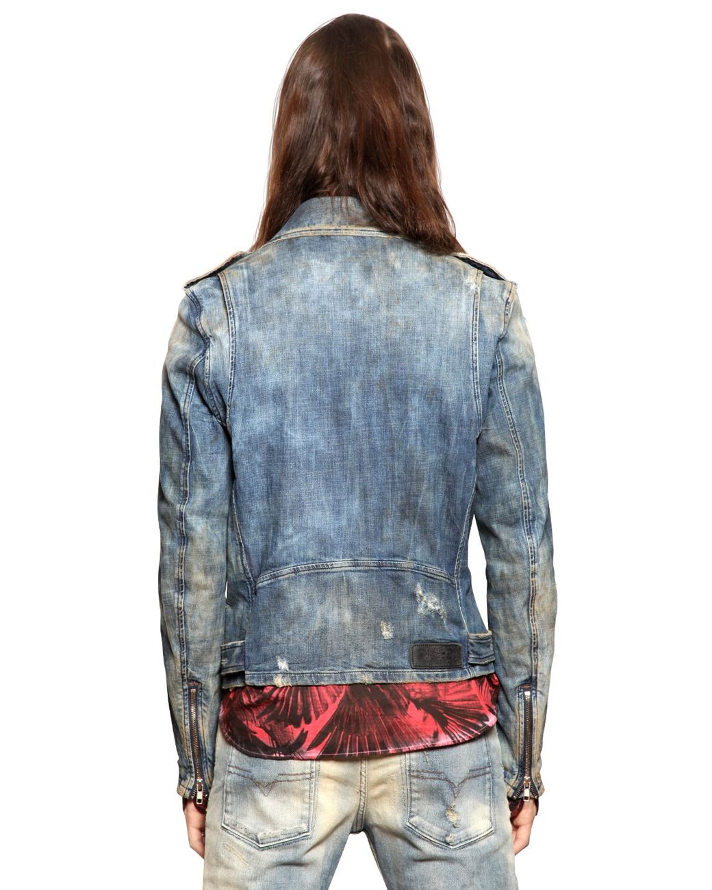 Diesel denim 2025 biker jacket