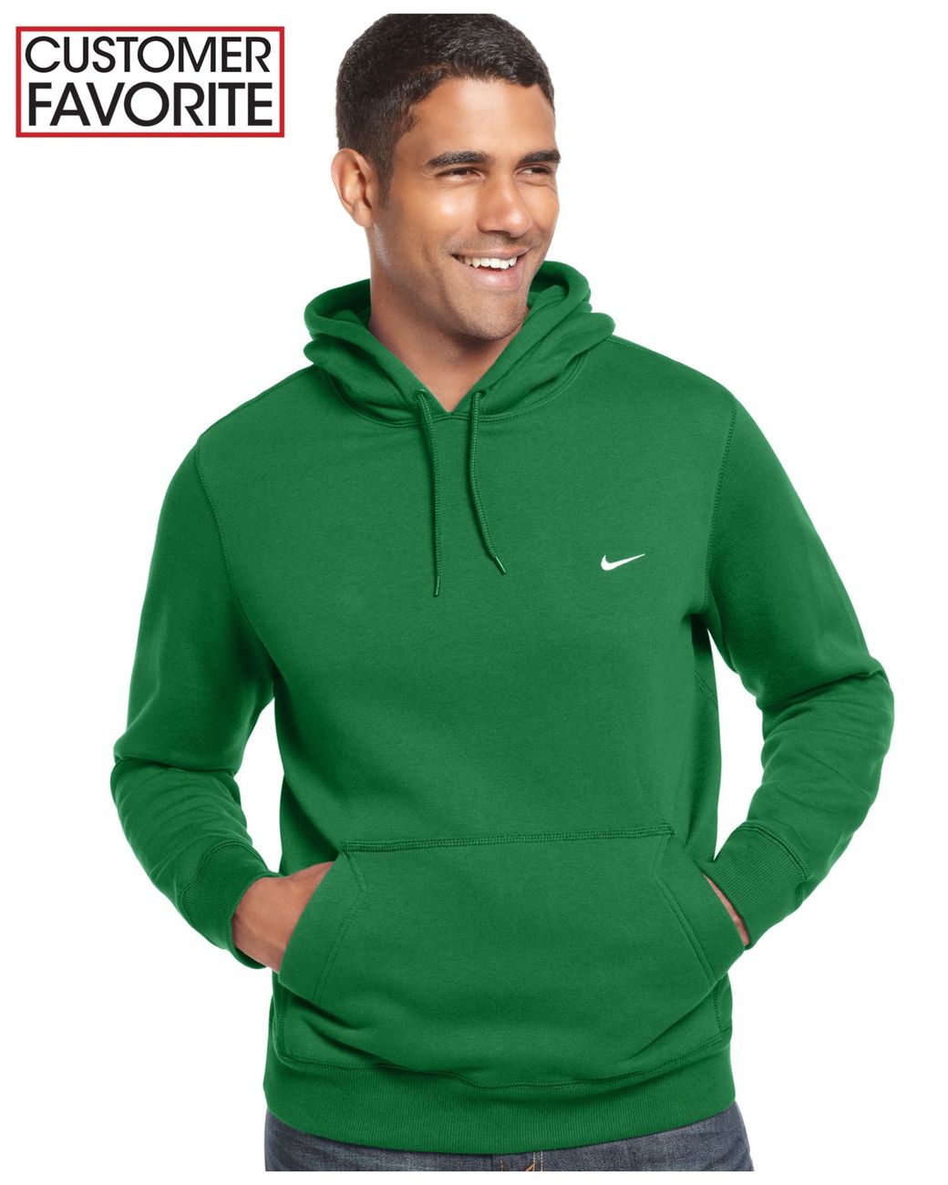 nike pullover green