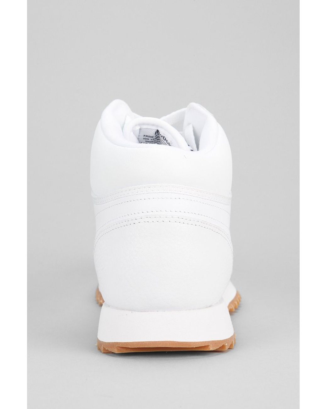 Reebok Classic Leather Midtop Sneaker in White for Men | Lyst